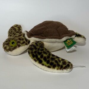 Wild Republic Mini Sea Turtle Green Baby Stuffed Animal 8”